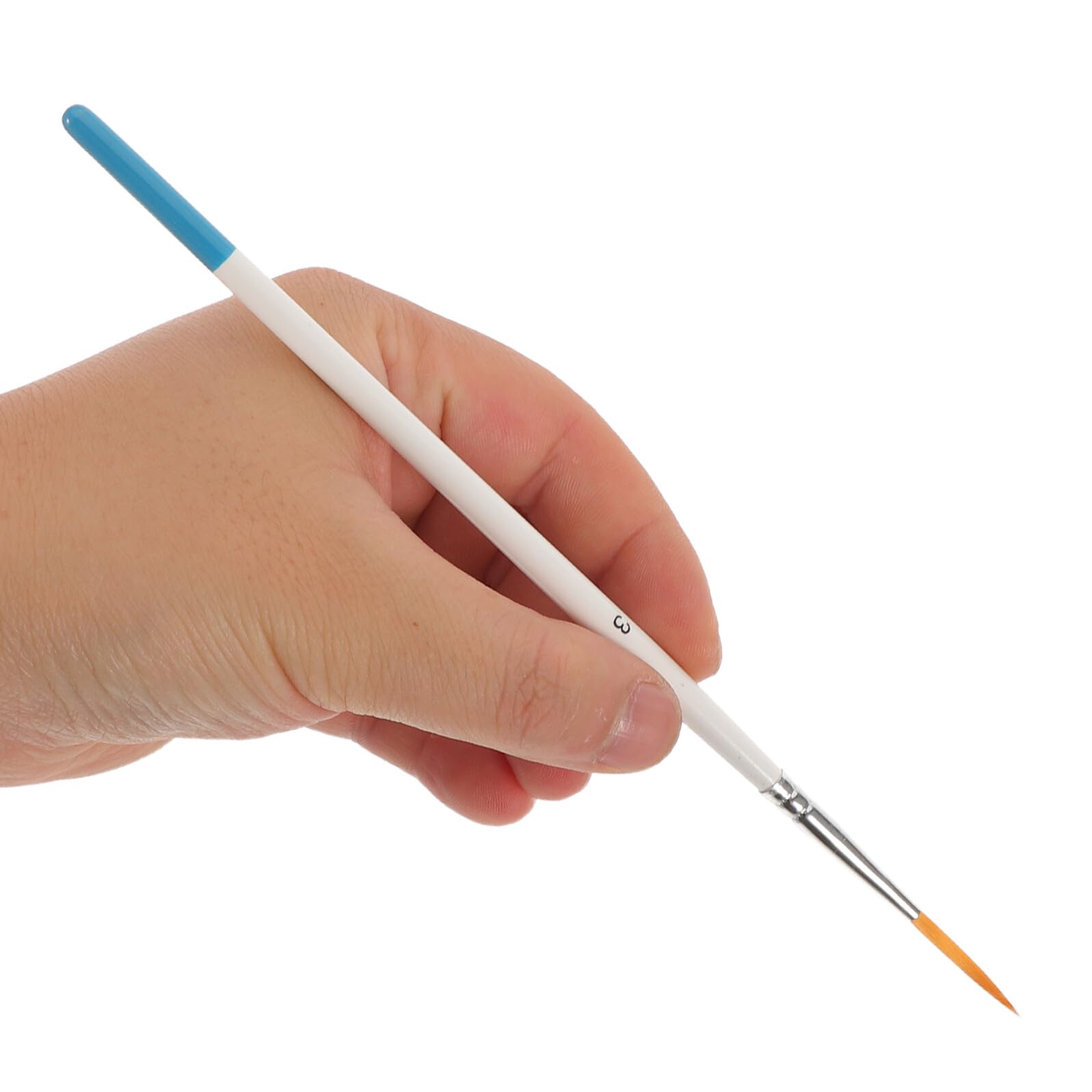 Lot de 6 set de Pinceaux en Nylon à Pointe Ultra Fine pour Aquarelle et Peinture à L'Huile Mini Pinceaux de Précision Bleus pour Traits Fins Détails de Bande Dessinée et