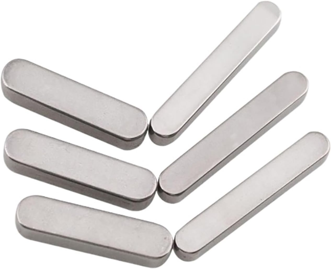 BREAKA Round Ended Feather Key Drive Shaft Parallel Keysteel A2 Stainless Steel M4 (Size : 10pcs, Color : M4x4x50)