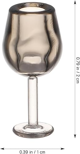 Miniatura 2 de NUOBESTY Botellas en miniatura 10 piezas 1 12 vasos de cóctel para casa de muñecas, mini tazas de cerveza, tazas de agua potable en miniatura,