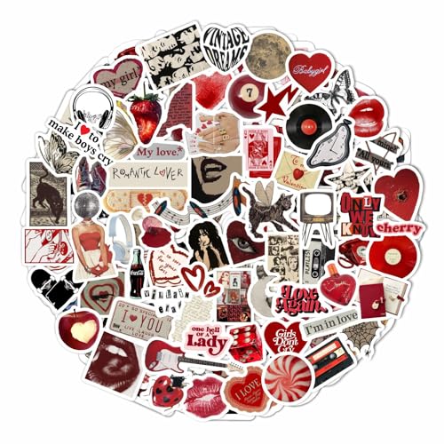 BulbaCraft 100Pcs Downtown Girl Stickers for Water Bottle and Laptop - Downtown Girl Party Favors & Decorations, Waterproof Vinyl Decals, Urban and Fashion Stickers, Gifts for Women & Men