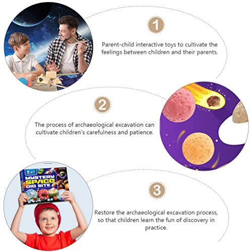 STOBOK 1 Kit de EscavaÃ§Ã£o de Pedras Preciosas para CrianÃ§as Kit de EscavaÃ§Ã£o de Pedras Preciosa