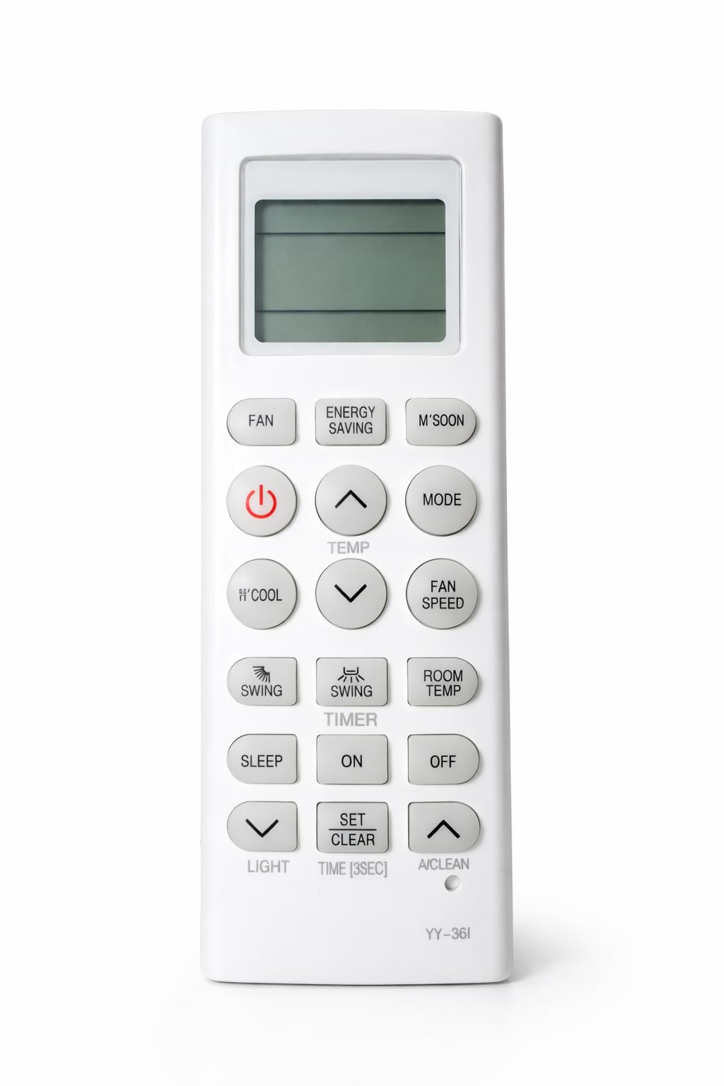 Original Universal Air Conditioner Remote Compatible for LG AC Remote Control for Window with1 1.5 2 Ton Remote Control AC-36I.