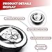 AULPEE Wheel Hub Center Cap Center Logo Emblem Hub Cover 59mm ABS Material Compatible with Car Accessories (Black)