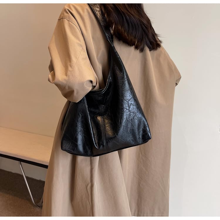 Bolso Hobo de cuero para oficina y uso diario miniatura 5