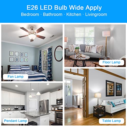 Zhenming Ac100-265V 3.5W Refrigerator Bulb Replacement, 4W Led Refrigerator Light Bulb E26 Medium Base Compact Bright Lamp For Fridge Freezer Appliance Lighting, A15 Daylight White 5000K, 3 Pack #TOP5