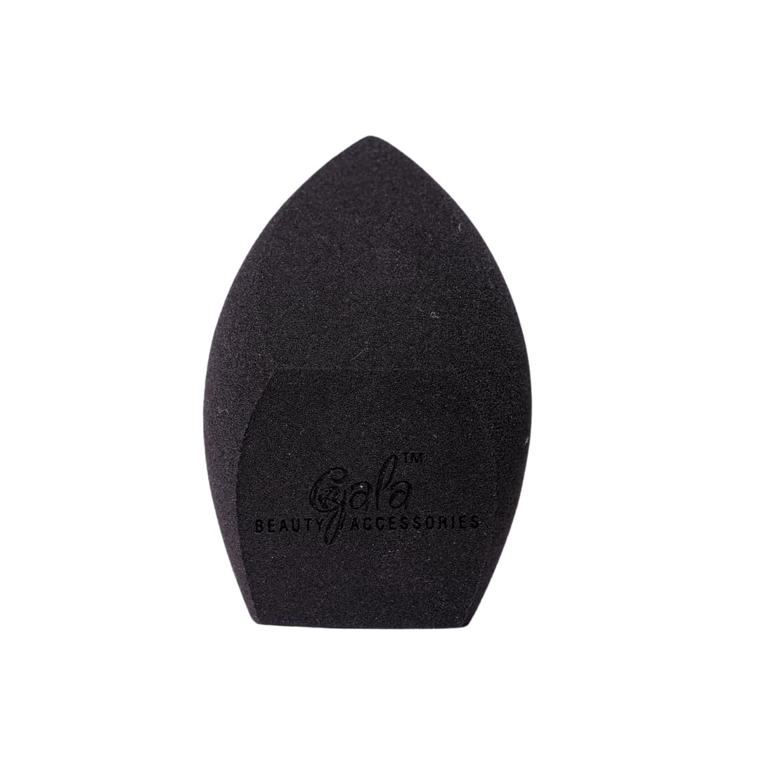 Gala Beauty Makeup Big Beauty Blender Triple Edge Pro Makeup Sponge for Face Makeup | Reusable | Multi-Use Beauty Blender|Multi-angled (Black)-image-13