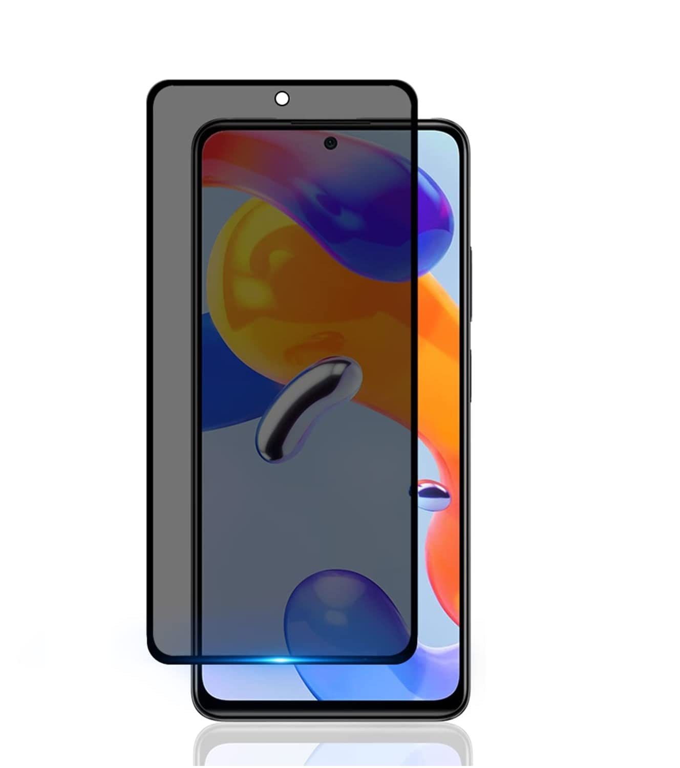 EXELLE for Xiaomi Redmi Note 11T Privacy Glass Screen Protector, 9H Hardness [Anti Scratch] [Anti-Fingerprint] Bubble Free Flim for Redmi Note 11T