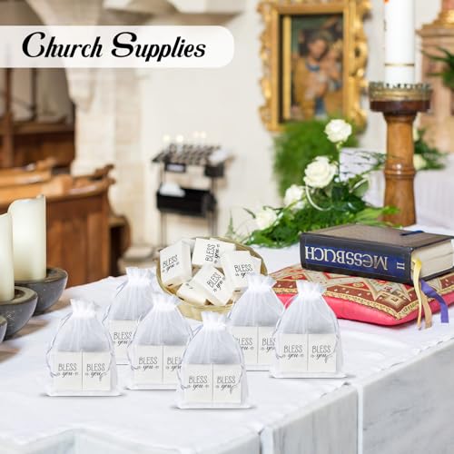 Image of Ctosree 50 Pack Church Pocket Tissues Travel Packs Bulk 500 Sheet Small Tissues Pocket Packs Party Favors 3 Ply Mini Travel Size Individual for Christian