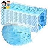 MaNMaNing Niños Mascarillas con Elástico para Los Oídos Pack 100 Unidades NM200-NO (100 Unidades, Azul)