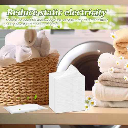 Image of 600 Count Dryer Sheets Bulk Fabric Softener Fresh Scent Dryer Sheets Naturally Softens and Removes Static Cling, Ideal for Households, Sensitive Skin