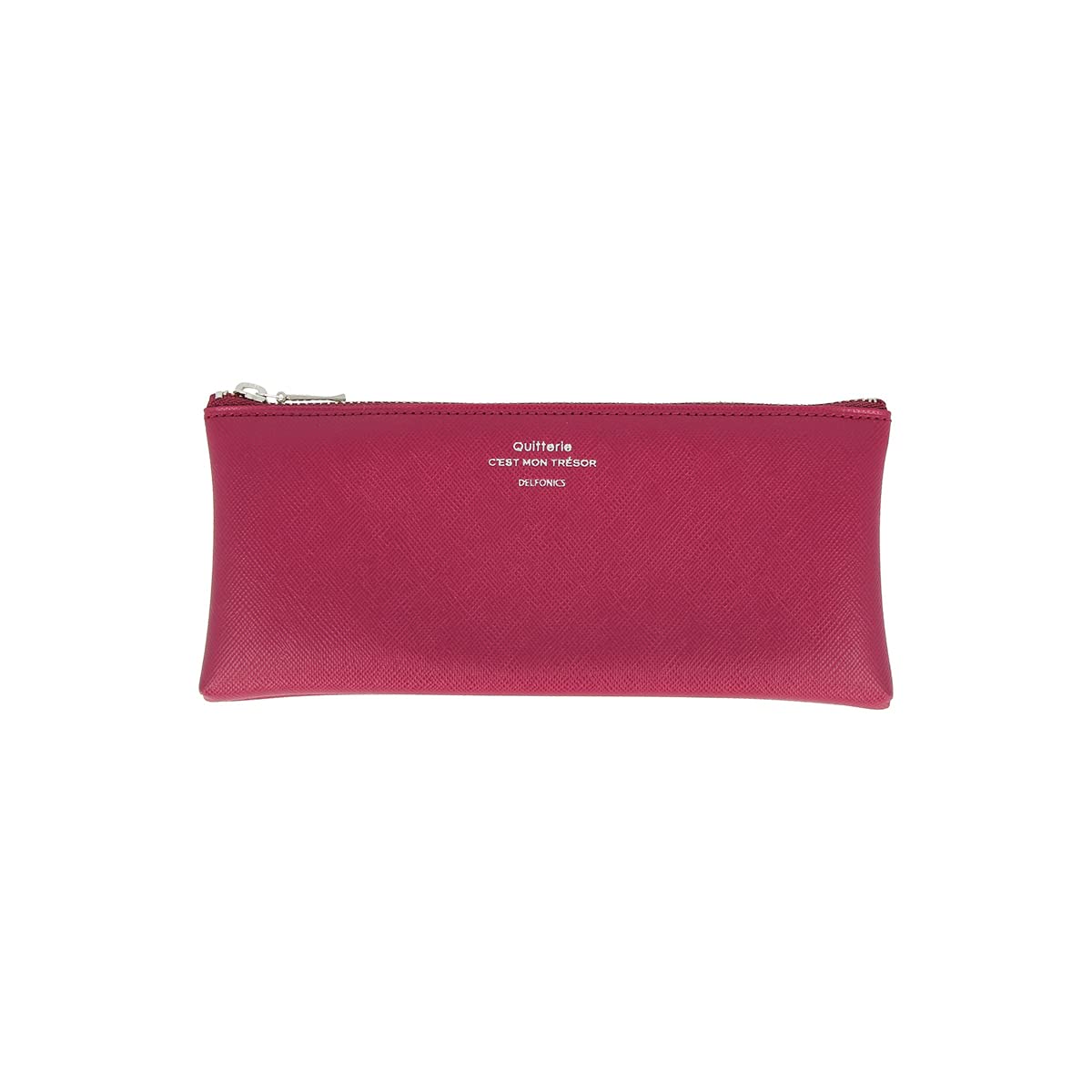 DelfonicsQuitterie Pen & Pencil Case: 7.2 in. x 3.3 in. (Wine)