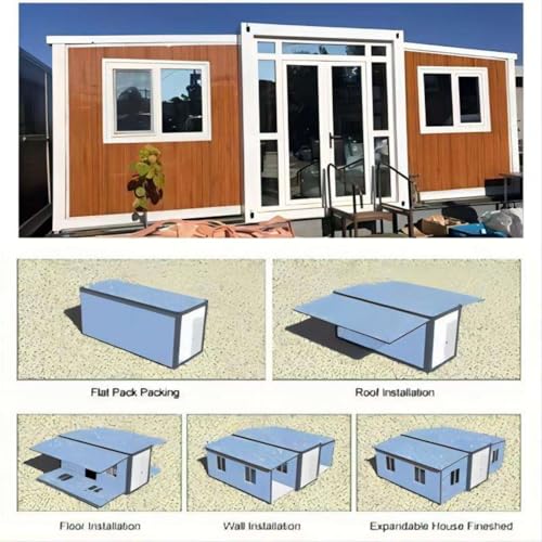 Expandable Container House for Sale Modern Tiny Home Prefab Modular Detachable House Luxury Mobile Foldable Home 20ft 40ft Portable Villa Prefabricated House with 2 3 Bedroom Bathroom & Kitchen - Image 4