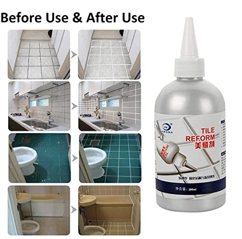 Image of COVACURE Tiles Gap Filler Waterproof Sealant | White Cement Tube To Fill Tiles Gap | Tile Gap Filler Tube For Kitchen & Bathroom | Grouting Paste For Tiles | Gap Filler For Wall And Joints (1, 280 ML)