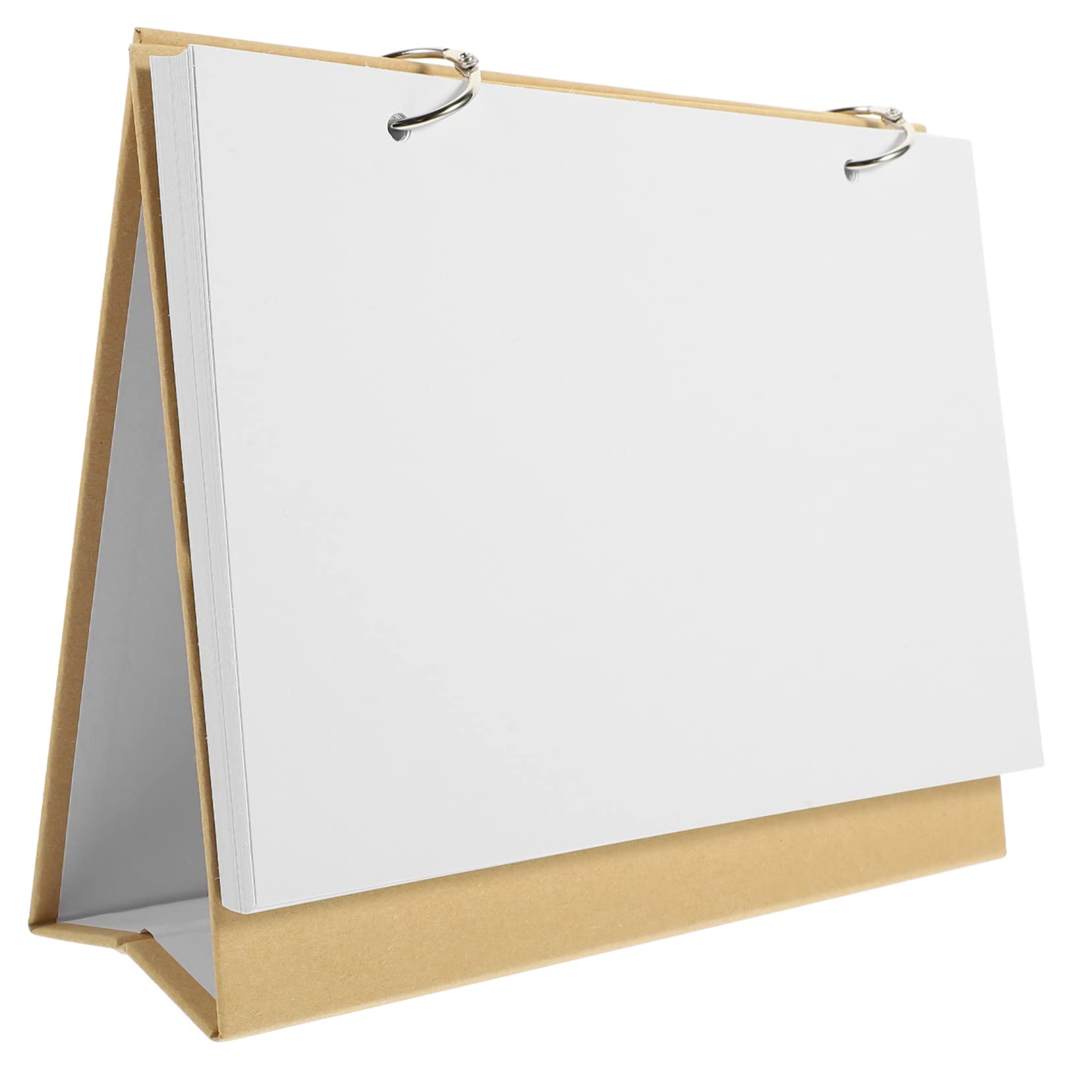 SEWACC 5stücke Diy Stehender Blanko Tischkalender Handgemachter Graffiti Schreibtischkalender Aus Karton Mit Kraftpapier-cover Für Kreative Büroorganisation Und Heimdekoration