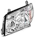 Headlights Assembly Pair for 2003 2004 2005 Toyota 4Runner Limited/SR5/Sport Halogen Headlamps Headlight Replacement 03 04 05 Toyota 4Runner Head Front Lights (LH RH),Chrome Housing Amber Reflector