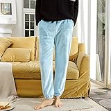 flanellhose damen pyjama 🌸 【Anlass】: Bequemes und stilvolles Pyjama-Set, ideal für Nachtwäsche, Loungewear, Looser-Pyjama-Sets, perfekt zum Faulenzen, Joggen, Tragen im Bett, Camping oder Arbeiten zu Hause. Superweiches Fleece, das Sie im Winter gemütlich und warm hält. dickes Material, weich und angenehm zu tragen, Unterteile sind in voller Länge Mit einer elastischen Taille kann Korallenvliesmaterial Sie im Winter und an kalten Tagen warm halten. Es ist bequem und stilvoll genug,