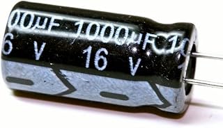 Capacitor Eletrolítico 1000UF 16V - Kit Com 10 Unidades