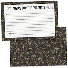 50 Pack Graduation Advice Cards - Advice for the Graduate, Graduation Party Supplies Favors, Graduation Decorations, Announcements Table Games,Graduation Wish Cards,4x6 inches .