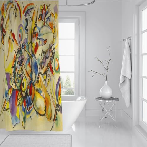 Rideau de douche Art Déco en polyester de qualité supérieure 150x180cm - 4
