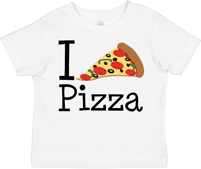 inktastic I Heart Pizza Toddler T-Shirt 