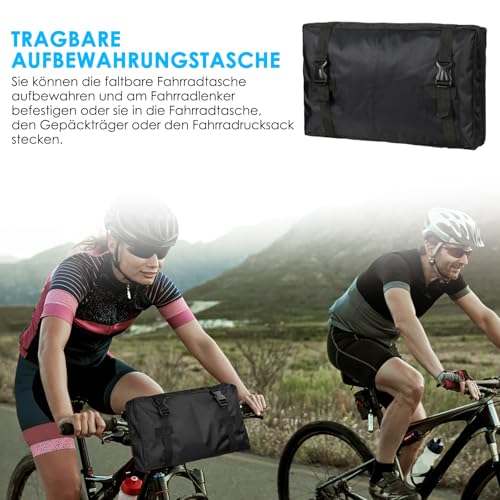 BEZORR Fahrrad Transporttasche,Fahrrad Reisetaschen, Wasserdicht Langlebig 1680D Tragetasche für 26 Zoll Faltrad 700C Mountainbike, Outdoor-Fahrradzubehör, Radfahren Aufbewahrungstasche