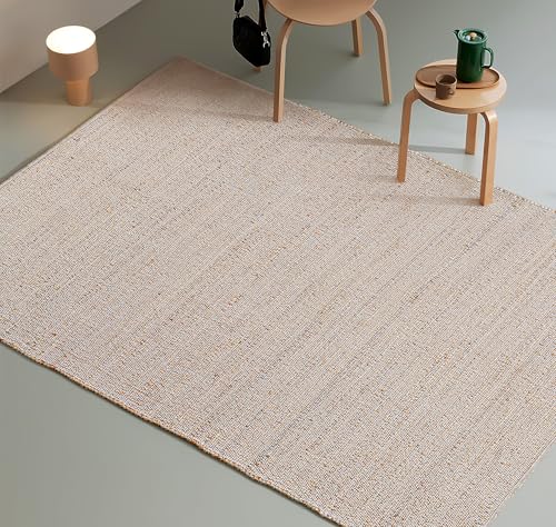 Savi Home Jute Cotton Rug 6'x9' ft – Hand Woven