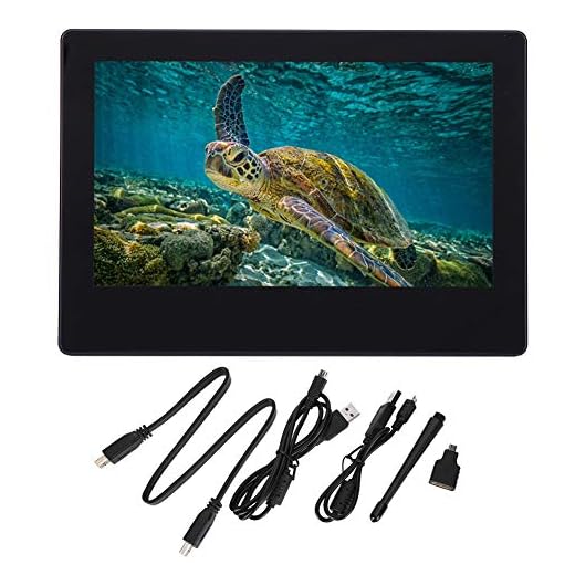 7 tums skärm HDMI-skärm, 1024 x 600 upplösning mini PC-skärm LCD-skärm, IPS helskärmsvinkel LCD-skärm för Raspberry Pi ， USB-skärm mini-spel PC USB-skärm