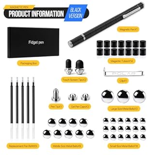 RoserRose Penna Magnetica, Fidget Pen, Pregalo Uomo Compleanno, Regalo Anniversario per Lui, Decompressione Multifunzionale per Scrittura, Regalo Creativo per Uomo, Donna & Adolescenti