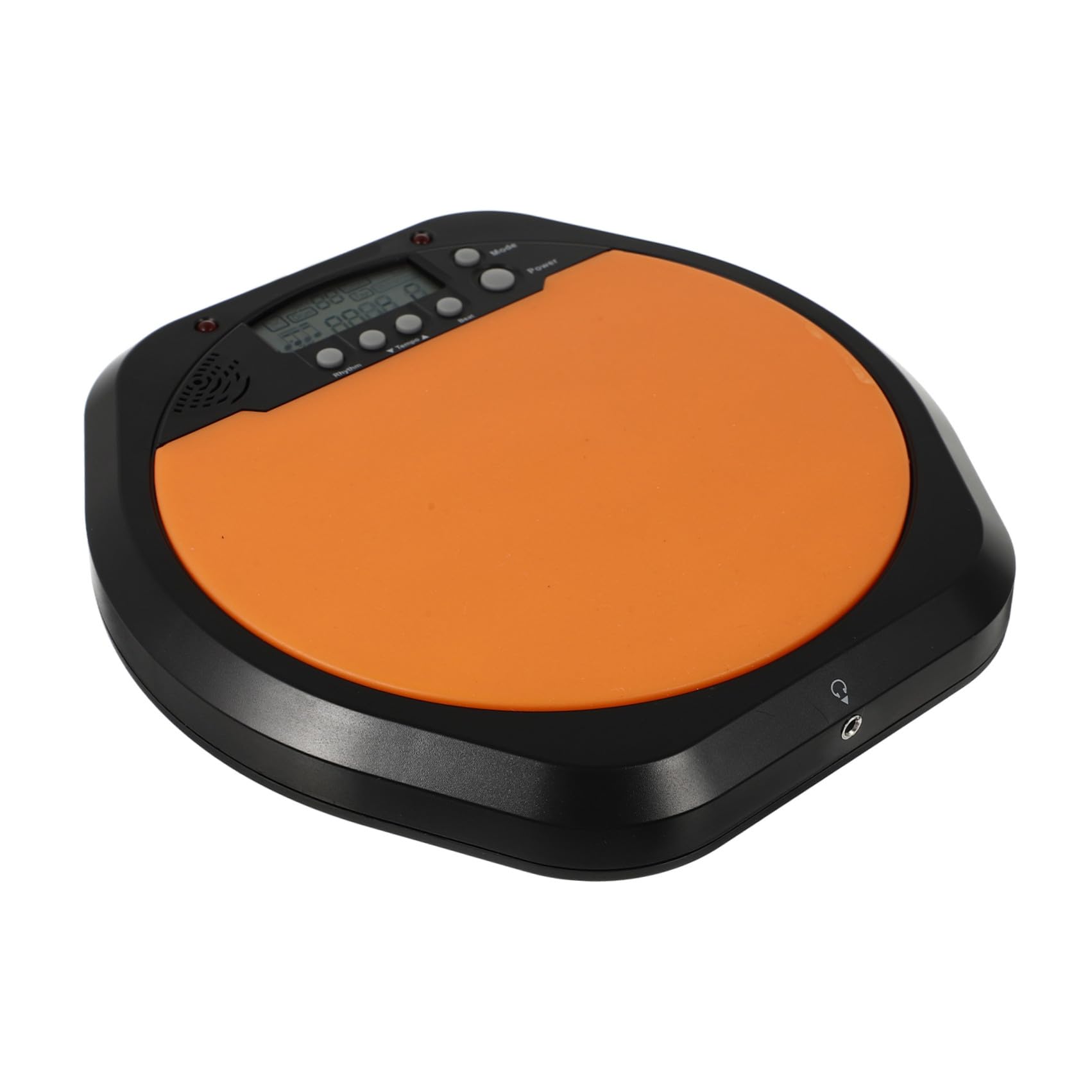 FRCOLOR Pad per Esercizi Batteria Elettronica da 8 Pollici Arancione Riduzione del Volume in Silicone e Abs Flessibile per Allenamento Ritmico