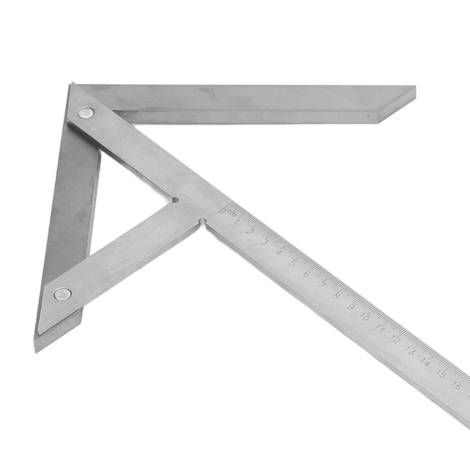 Demeras Kątomierz Kąta środkowego do Precyzyjnego Pomiaru Kąta Przyrząd Centrujący ze Stali Węglowej 300x180 Mm Idealny do Znakowania i Obróbki Sprzętu