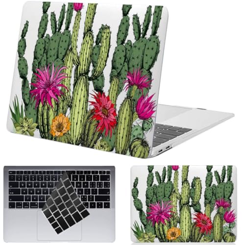 Funda MacBook Air 13 Pulgadas A2337 para Oficina y Cafetería, Carcasa Rígida Estampado Floral