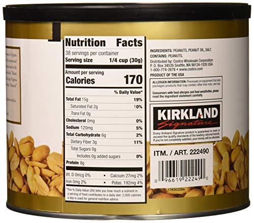Kirkland Signature Nuts, Super Xl Va Peanuts, 40 Ounce (Pack Of 2) #TOP2