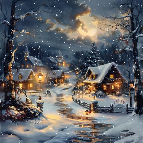 Lot de 20 serviettes en papier avec motif pour l'hiver - Motif : lutin nain, gnome et tomte - Convient également pour le découpage et la technique des serviettes - 33 x 33 cm