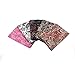 RayLineDo 5X Different Pattern Paisley Style 100% Cotton Poplin Fabric Fat Quarter Bundle 46 x 56cm (Appox 18" x 22") Patchwork Quilting Fabric
