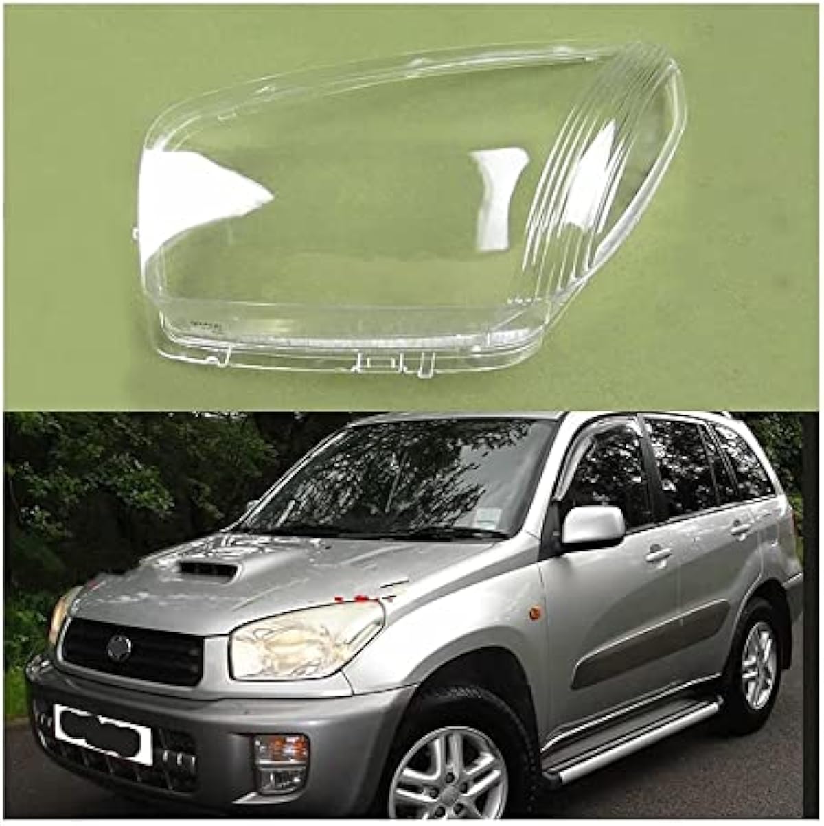 日本買取 Xiao Xin 車の透明な自動車用ヘッドライトカバーシェルヘッドライトカバーヘッドランプカバー Rav 4 Rav4 01 02 03 フロントランプシェード 色 1個右側 Color 2pcs Left And Right レンズ レンズカバー 車 バイク 販促トレンド Civilittee