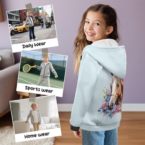 Dolyues Boys Hoodie Fleece Pullover Athletic Sweatshirt with Kangaroo Pockets for Sport Size S-XL4