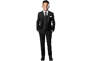Exceptional Black n Bianco Boys Suit: Epitome of Style and Elegance