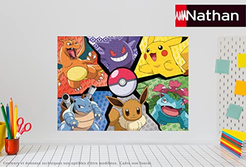 Puzzle 100 pièces : Pokémon : Pikachu Evoli et compagnie Ravensburger Nathan - vue 7