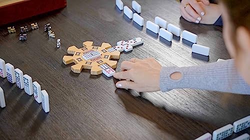 Front Porch Classics 53303 Mexican Train Domino Set In Wooden Collector Box From Front Porch Classics thumb #1