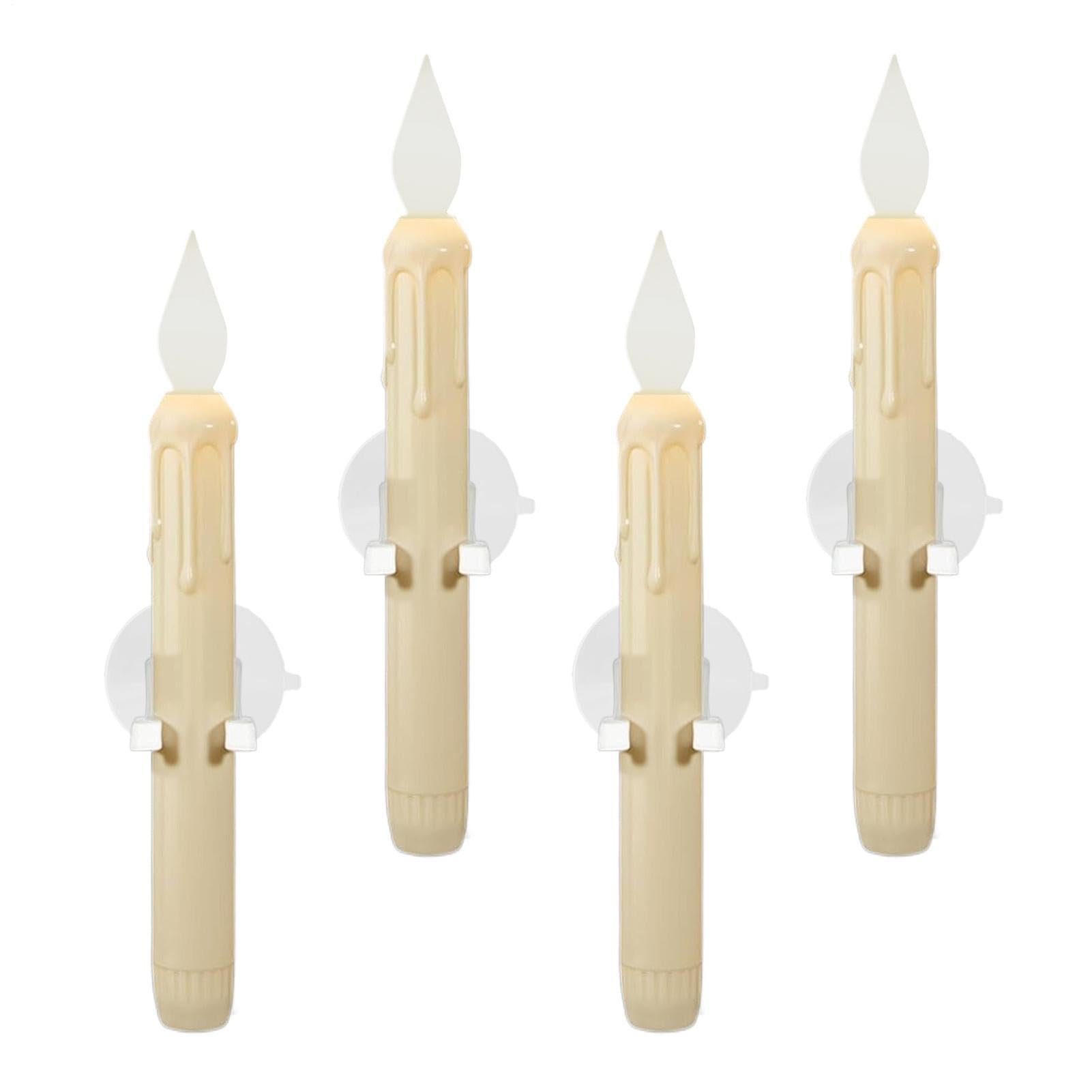 Velas luminosas para ventanas LED automaticas con sensor juego de 4 unidades 8