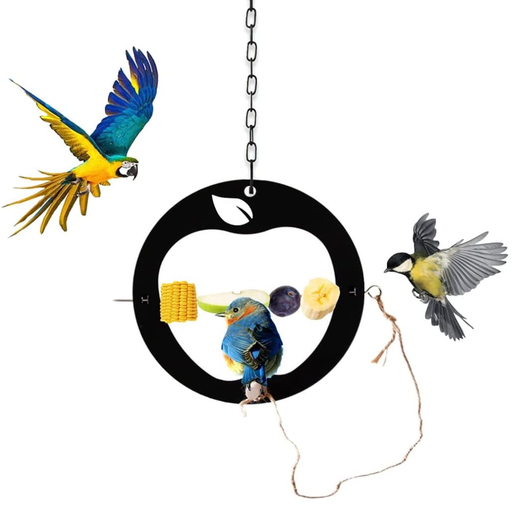 Ylwx Black Fruit Feeder For Birds, Oriole Bird Orange Feeder, Hanging Food Holder, Modern Crow Finch Wild Bird Feeders
