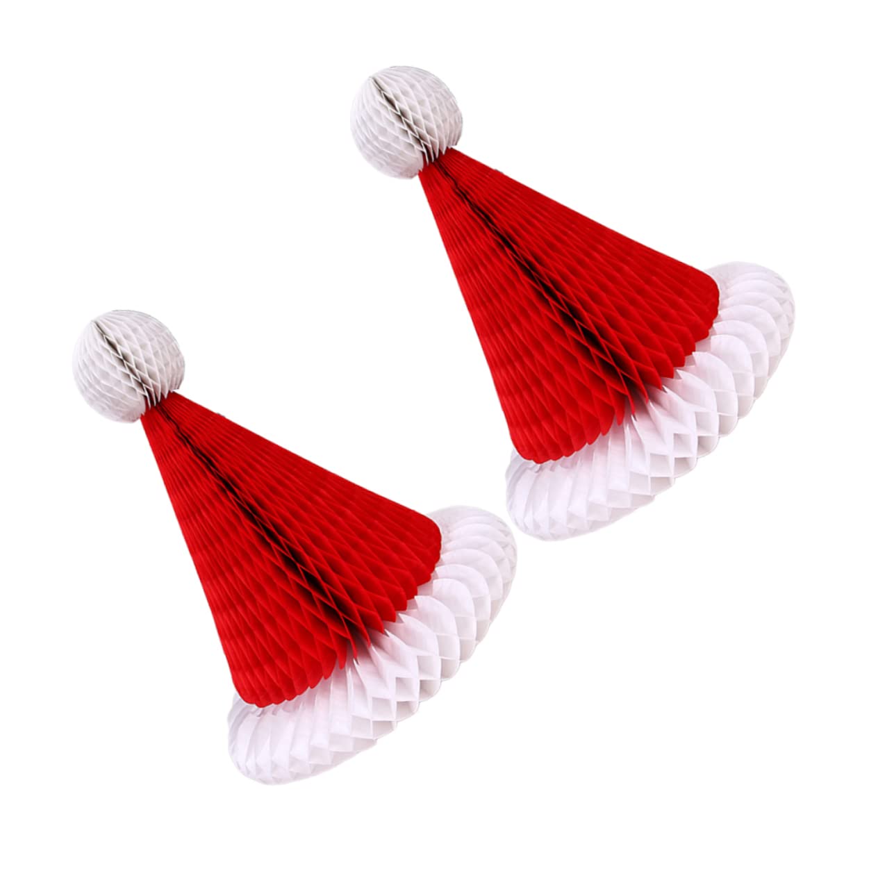 ABOOFAN 3 Set di Decorazioni Natalizie A Nido Dape Appese Cappello di Fiori di Carta Oggetti di Scena Decorativi Natalizi per La Casa 2 Pezzi * 3