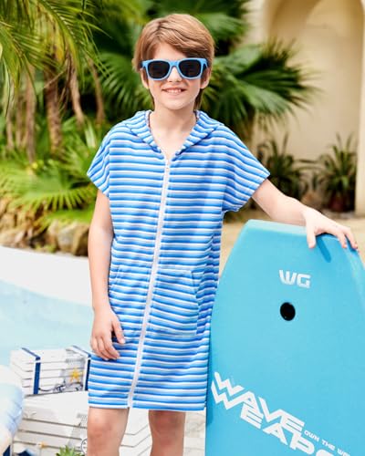 Image of BesserBay Boys Girls Swim Cover Up Terry Cloth Swimwear