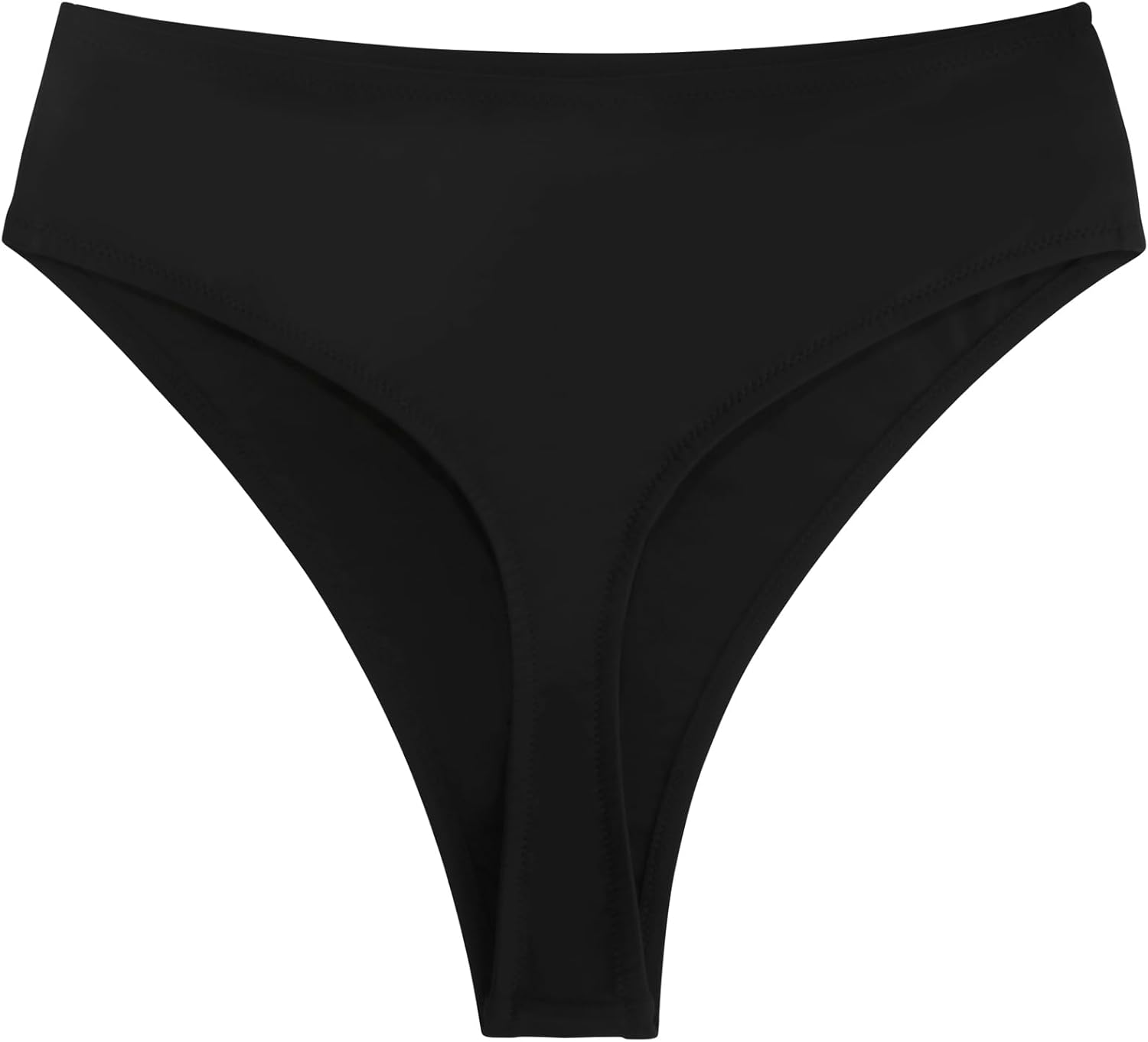 Colloyes Women's High Waisted High Cut Thong Bikini Bottom - Image 3
