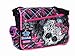 Black and Pink Plaid Monster High Laces Messenger Laptop Bag