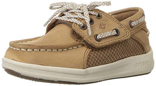 Sperry Gamefish A/C Boat Shoe (Toddler/Little Kid), Dark Tan, 12 Medium US Little Kid