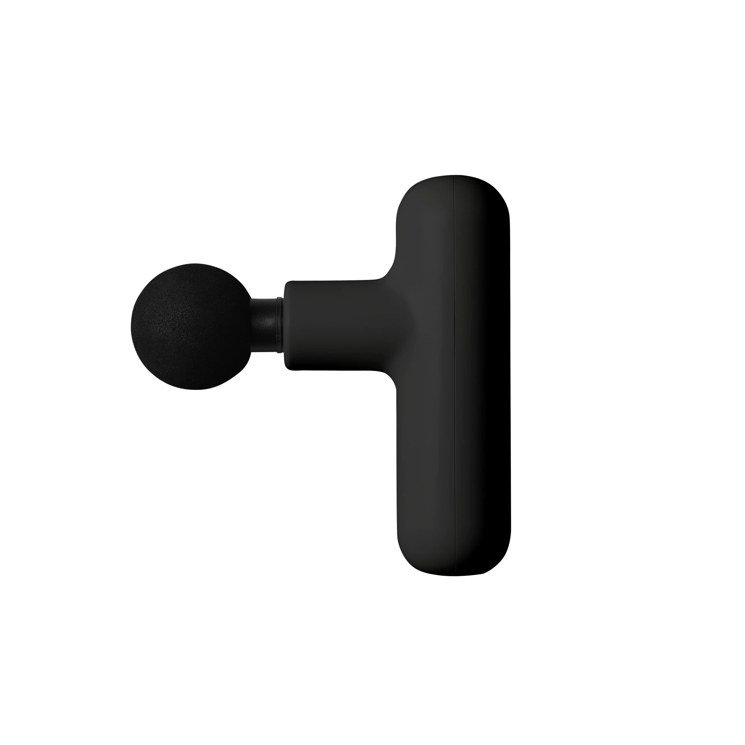 Portable Massage Gun - Lightweight Compact Quick Muscle Therapy Gun - 4 Interchangeable Heads / 4 Massage Speeds up to 3000 RPM Fast Charge Li-Ion2000mAh Type-C - Brave Black