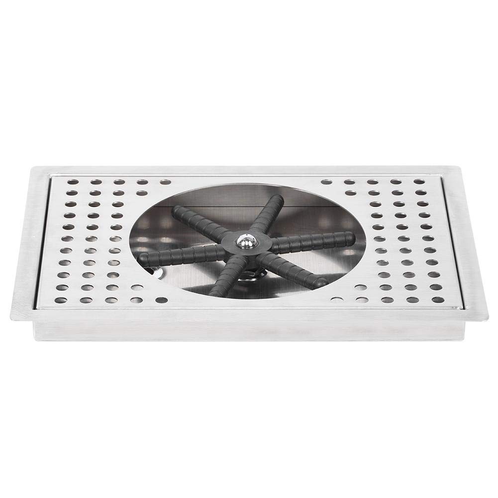 Compras Locas Glass Rinser, G1/2in Acero inoxidable Limpiavasos automático Limpiacristales para bar Cafetería Uso