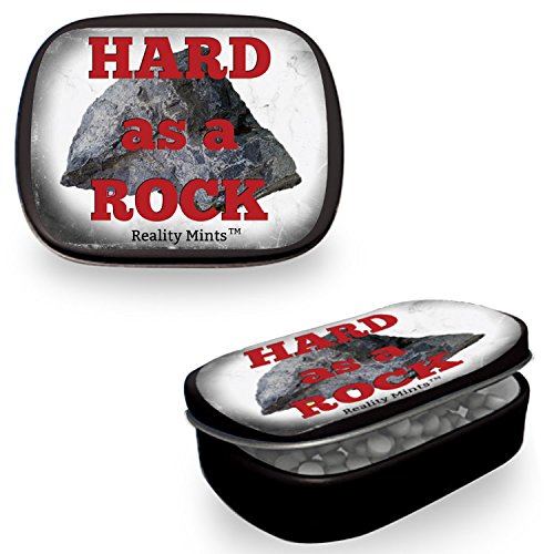 Miniatura 3 de Gears Out Hard as a Rock Mints - Lata de menta con diseño de piedra - Caramelos novedosos para hombres - Mentas de aliento de gaulteria sin azúcar,