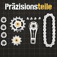 Sliver Sprockets Fidget Spinner Spielzeug für Kinder Erwachsene, Metall Fahrradkette, Schreibtisch Fidget, umwandelbares Zahnrad Finger Spinning Geschenk für Weihnachten, Geburtstag, Mitbringsel – Ansicht 7